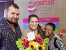 Behind-the-scenes moments from a Spotted Apple event